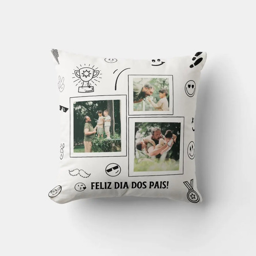 Kit para o Dia dos Pais Caneca e Almofada Divertida com Foto