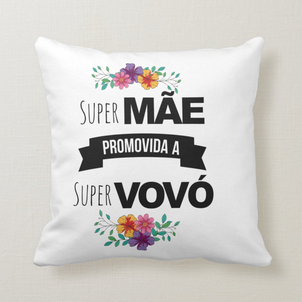 Kit Caneca E Almofada Super Mãe Promovida A Super Vovó