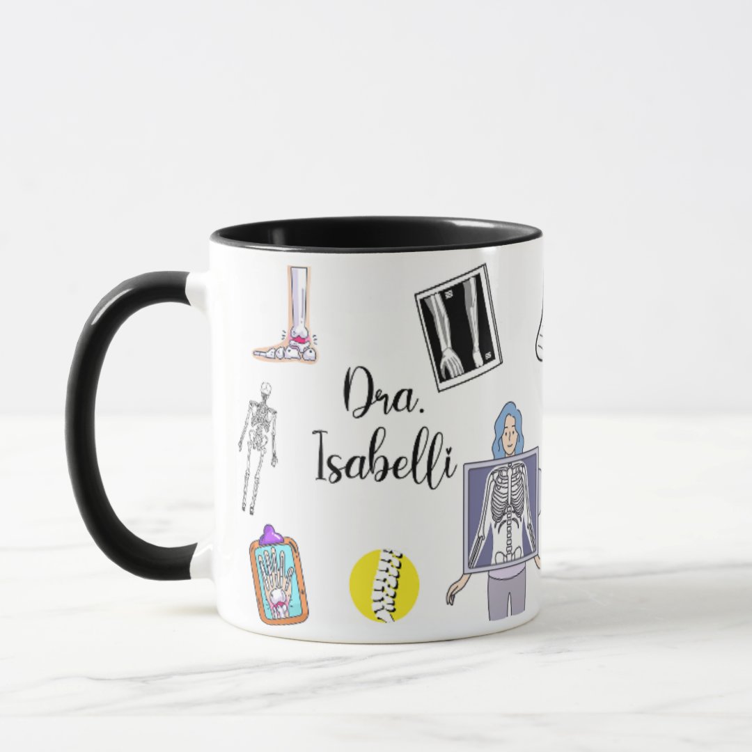 Caneca Personalizada de Presente para Médico Ortopedista - Profissões (Médico(a))