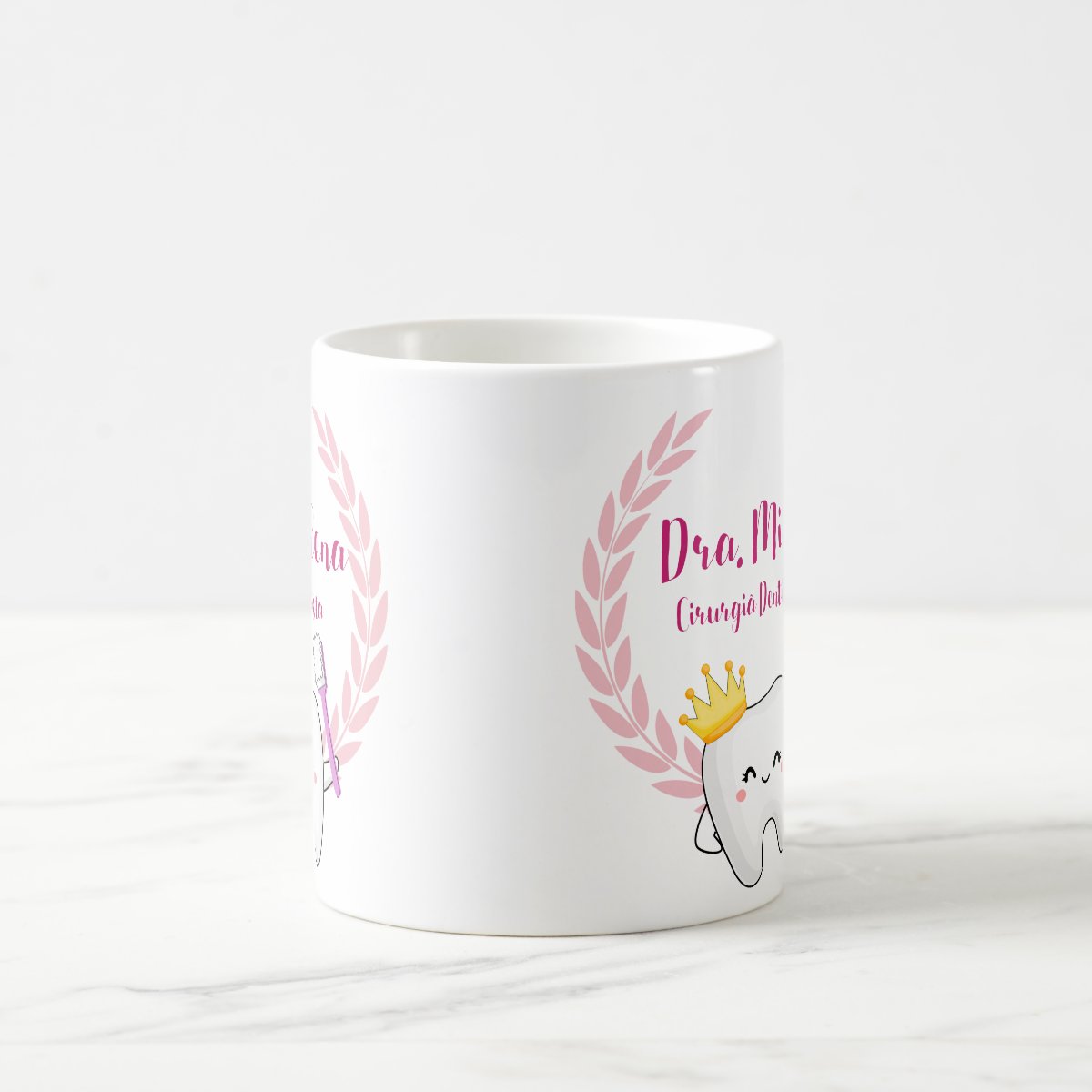 Caneca Personalizada Odontologia Cirurgiã Dentista Int.Branc
