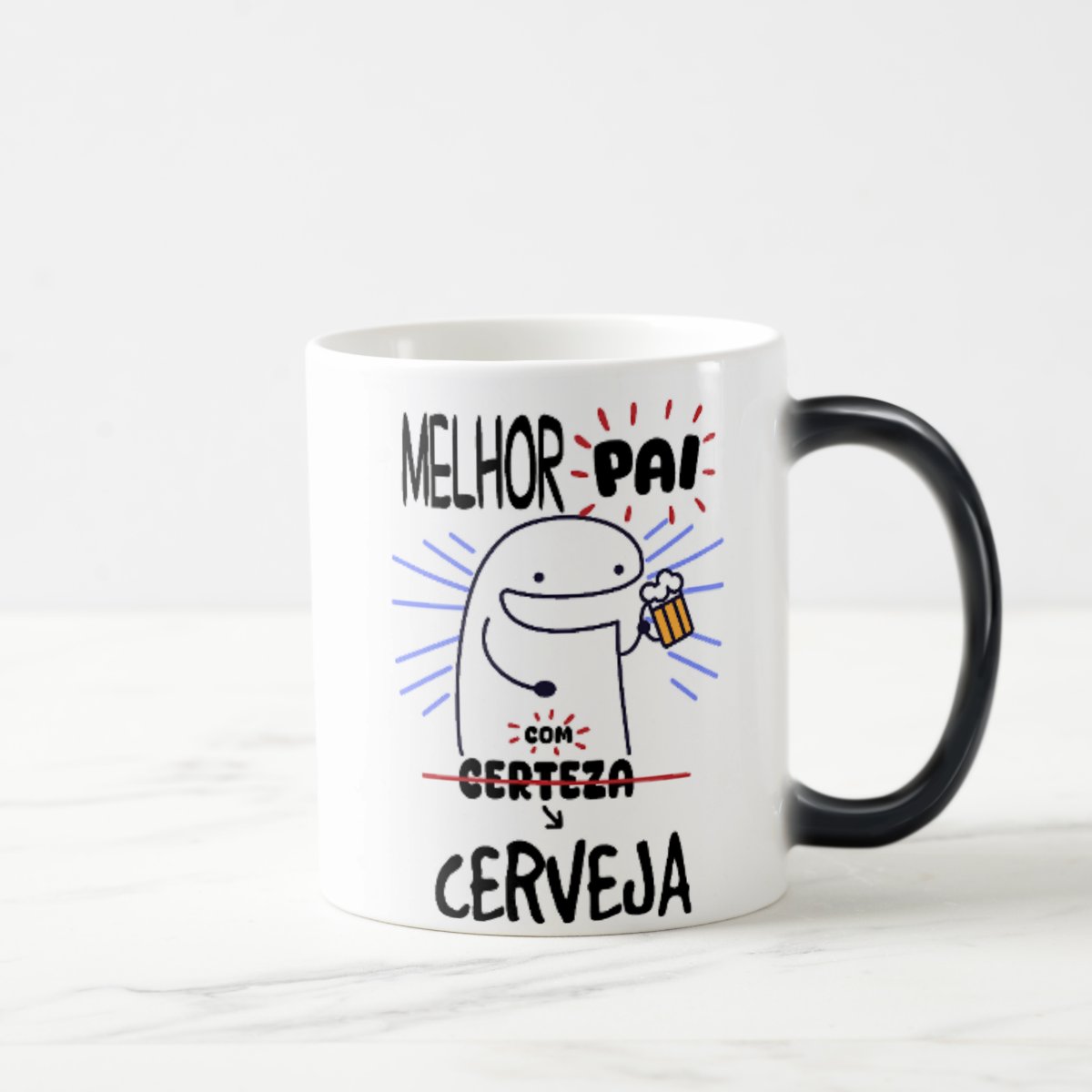 Caneca Mágica Presente Divertido Melhor Amigo com Cerveja