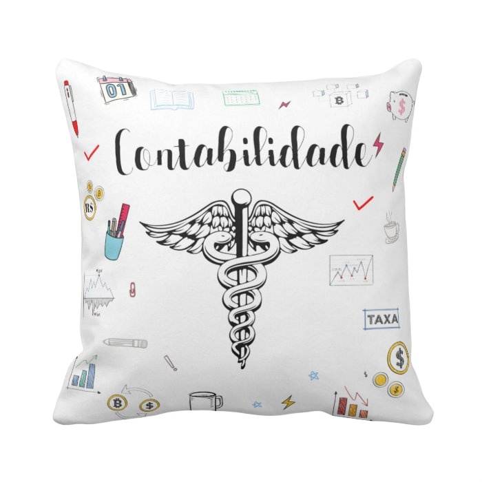 Almofada Personalizada e Criativa de Contabilidade Contador - Profissões (Contador(a))