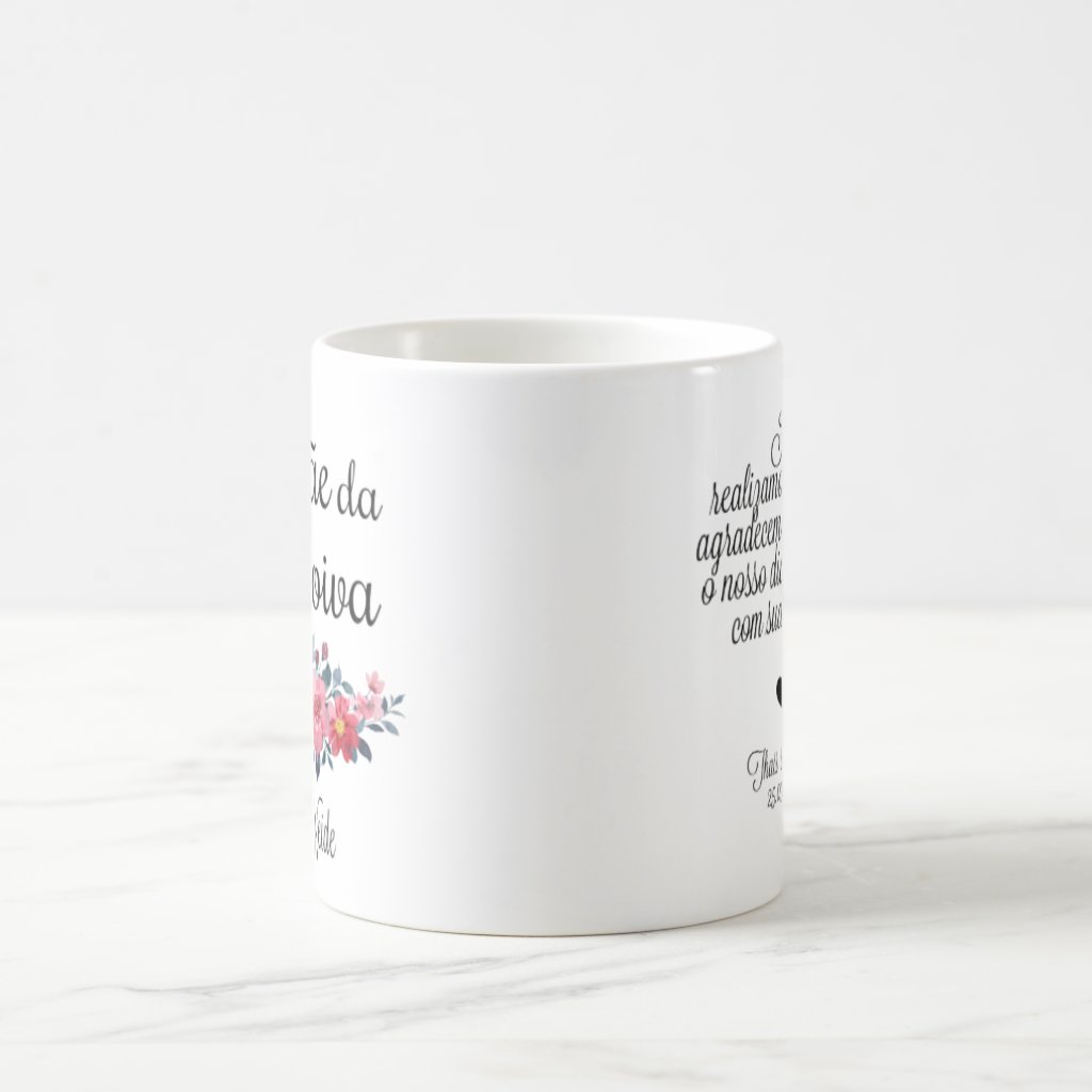Kit 2 Canecas Casamento Mãe Presente Personalizado Com Nome