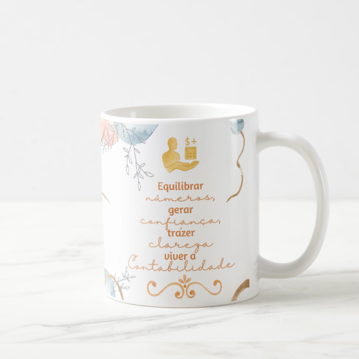 Caneca Profissão Presente Feminino Dia da Contadora