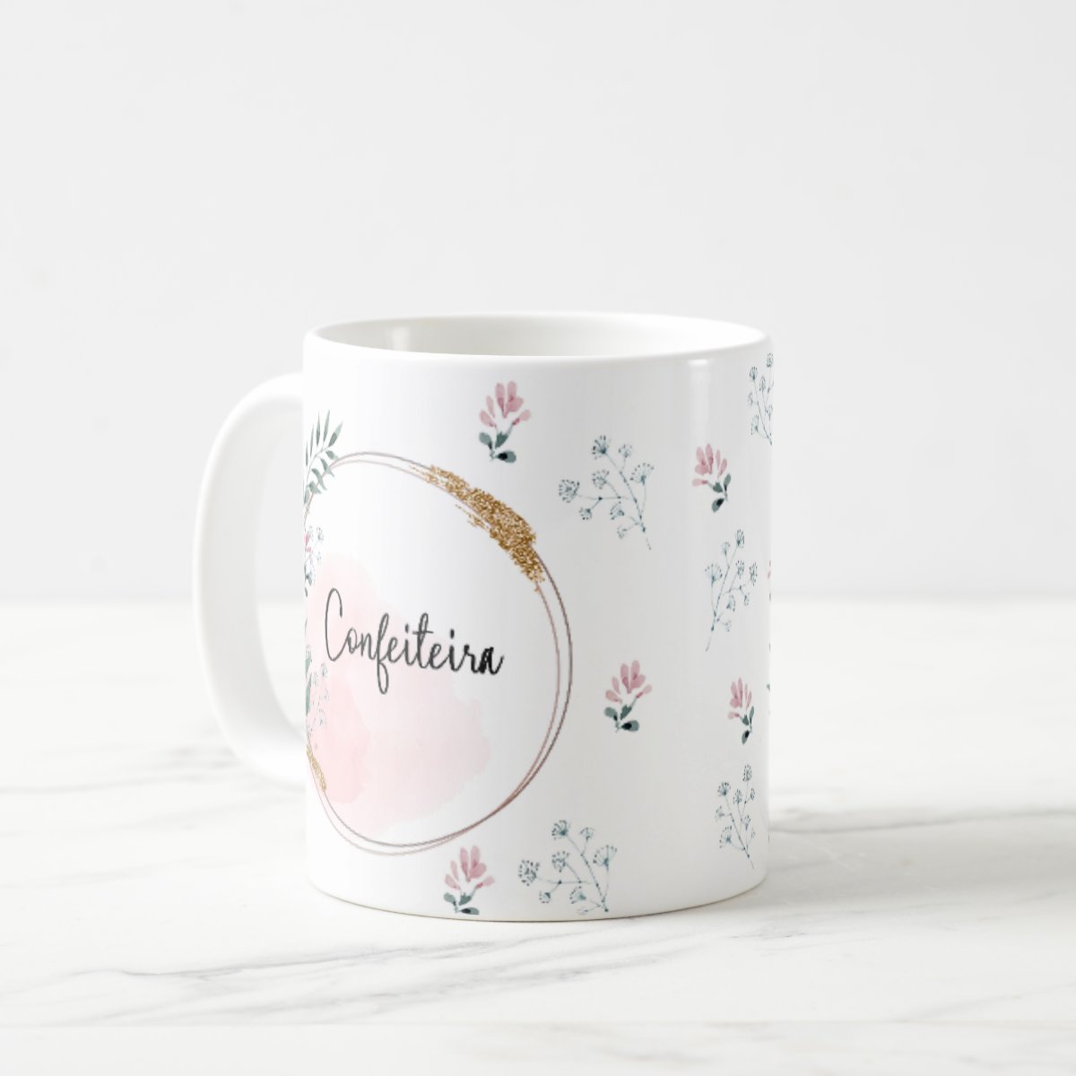 Caneca Feminina Delicada Presente Profissão Confeitaria