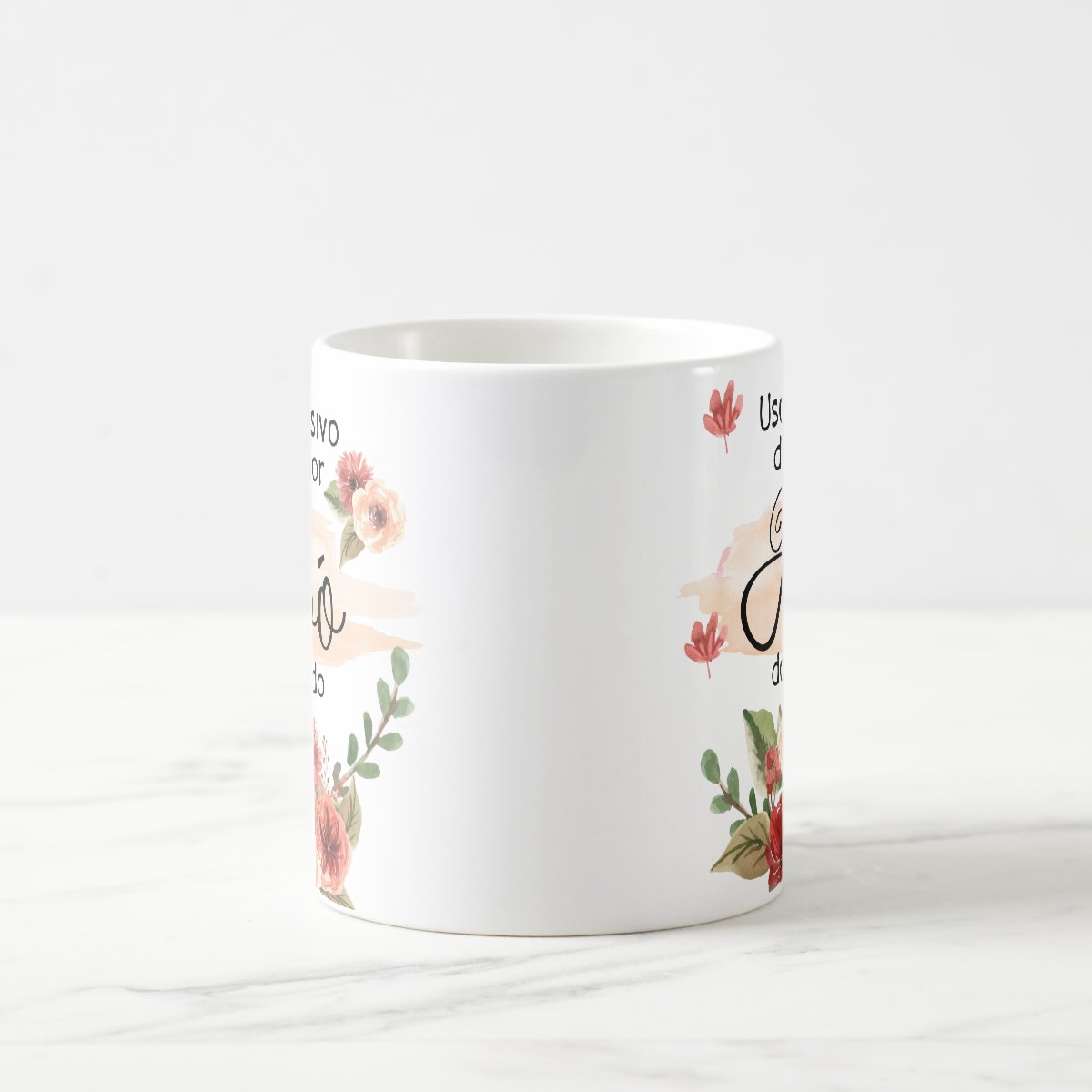 Caneca Personalizada Exclusiva p/ Melhor Avô do Mundo Floral