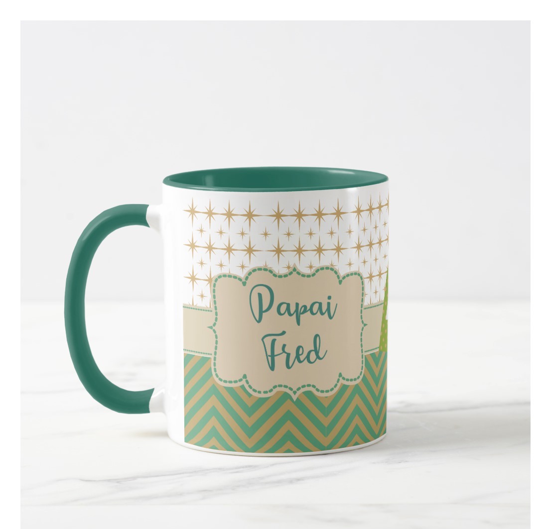 Caneca Personalizada Presente com Foto de Natal para o Papai