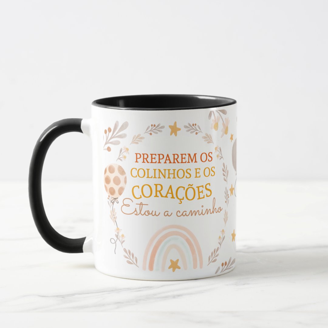 Caneca Presente Para Revelar Gravidez A Família E Amigos