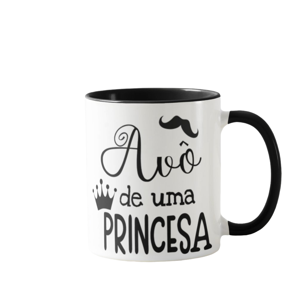 Caneca Presente Para Dia Dos Avós Avô De Uma Princesa