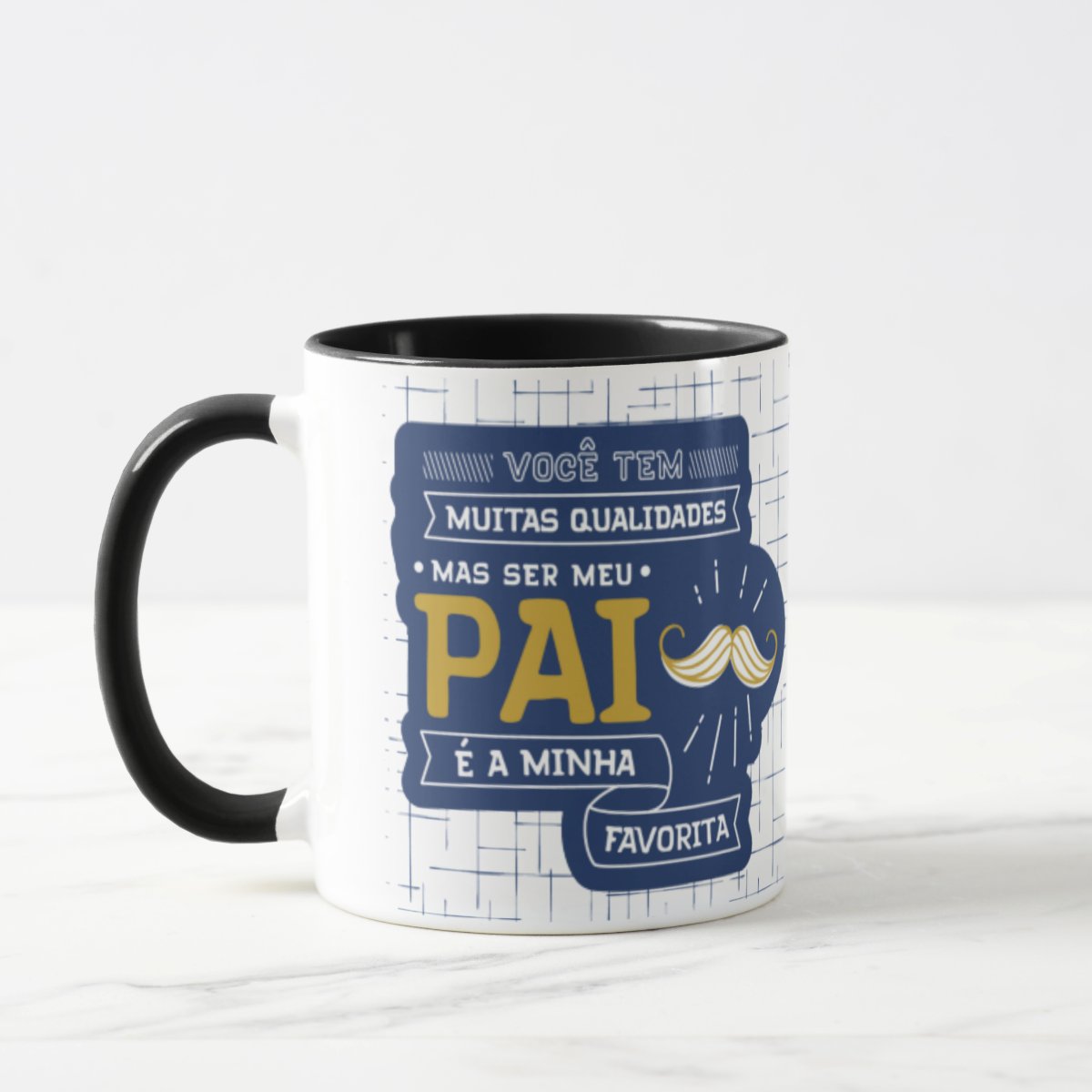 Caneca Presente Dia Dos Pais Para Pai De Muitas Qualidades