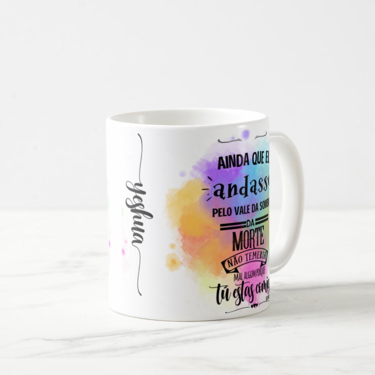 Caneca Evangélica Jesus Leão De Judá Yeshua Salmo 23:4
