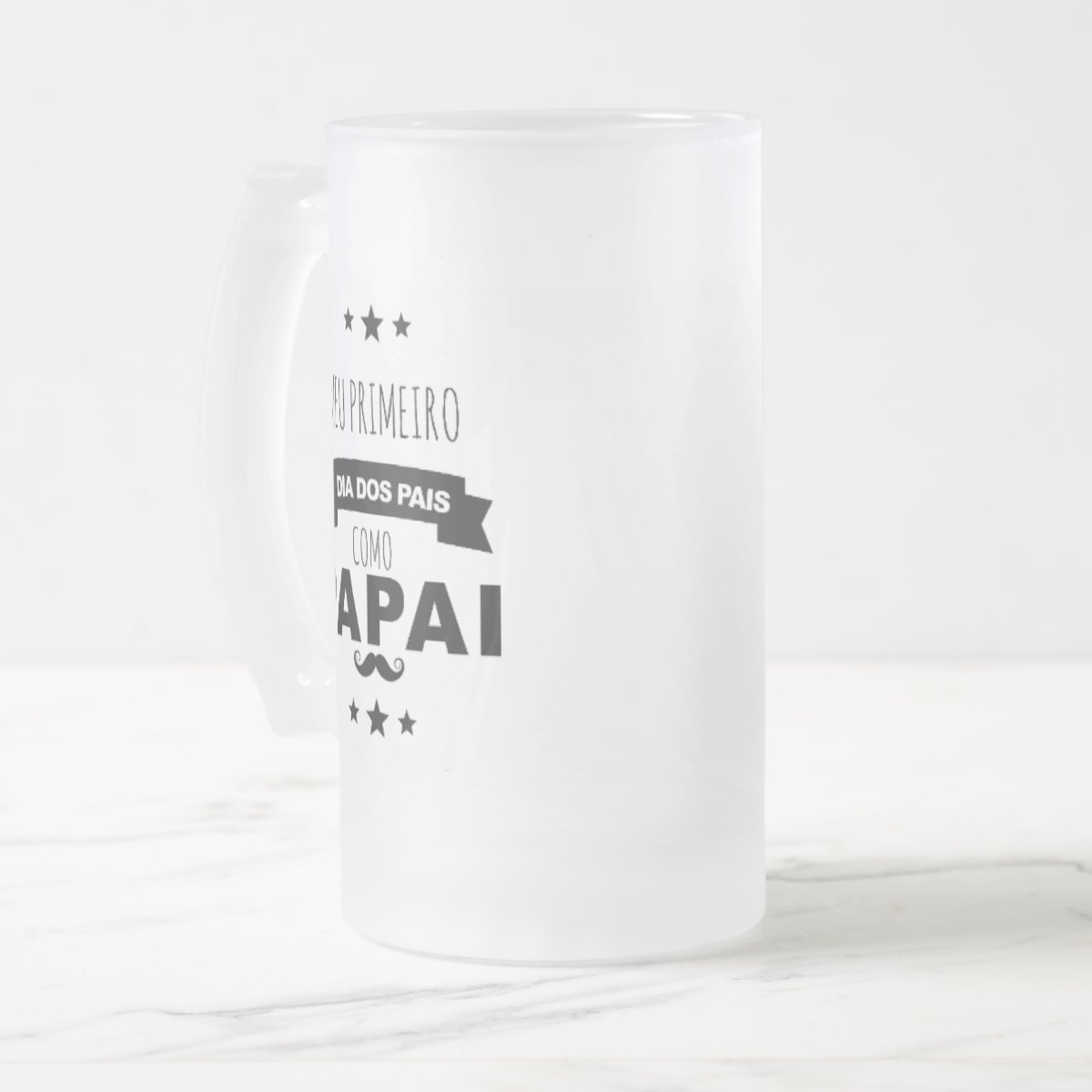 Copo de Cerveja Personalizado Presente Primeiro Dia dos Pais