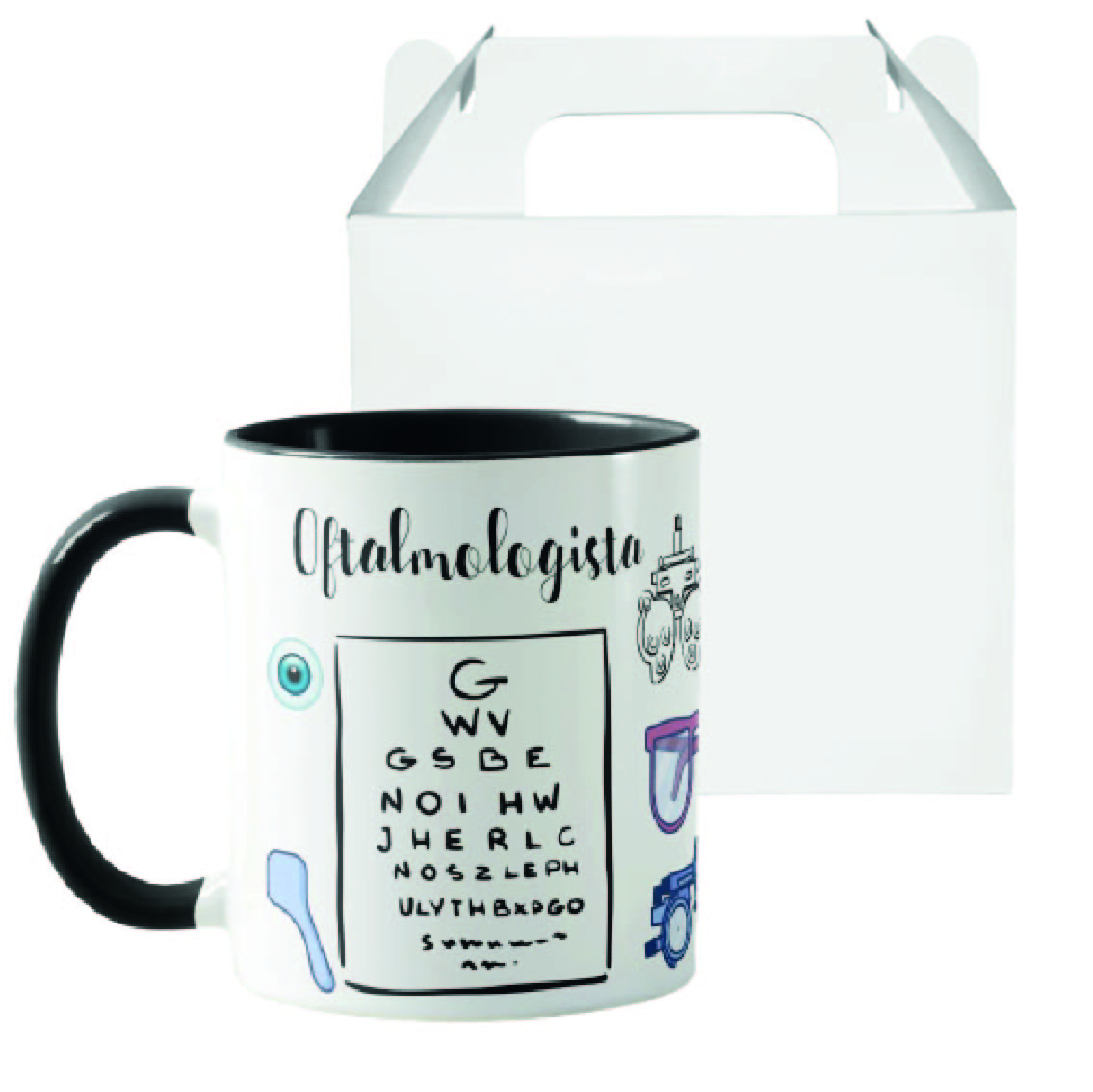 Caneca Personalizada Presente para Médicos Oftalmologistas - Profissões (Médico(a))