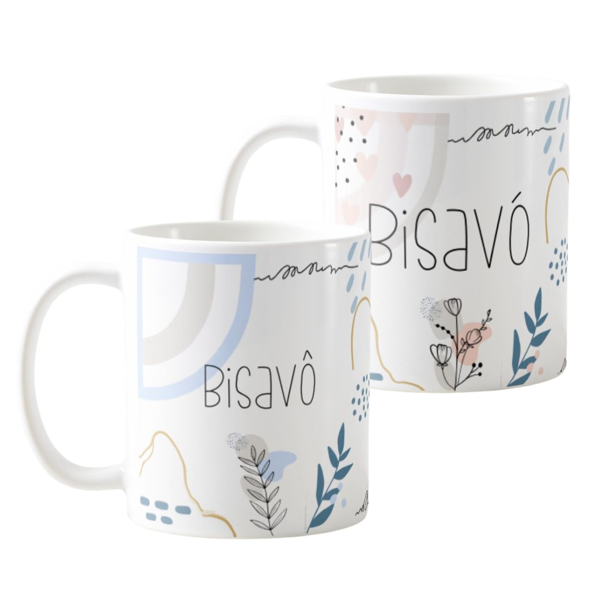 Kit Presente Moderno Bisavós Especial Minimalista Biso Bisa - Batizado (Batizando(a))