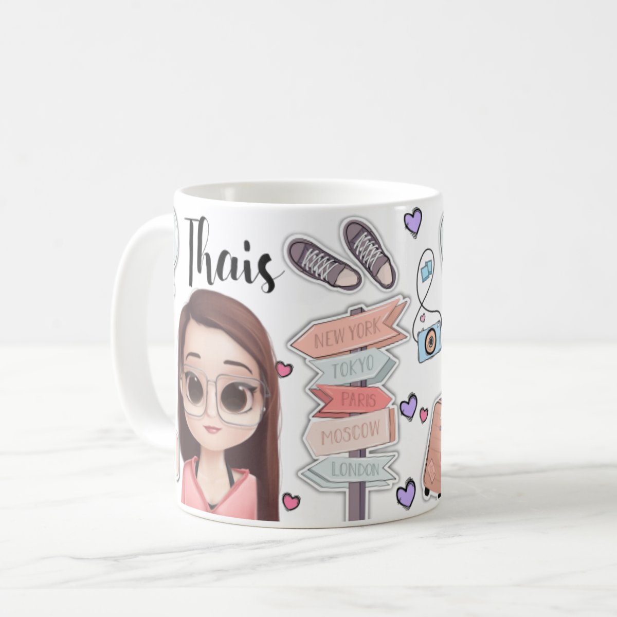 Caneca Presente Guia Turístico Personalizada Viagem Turismo