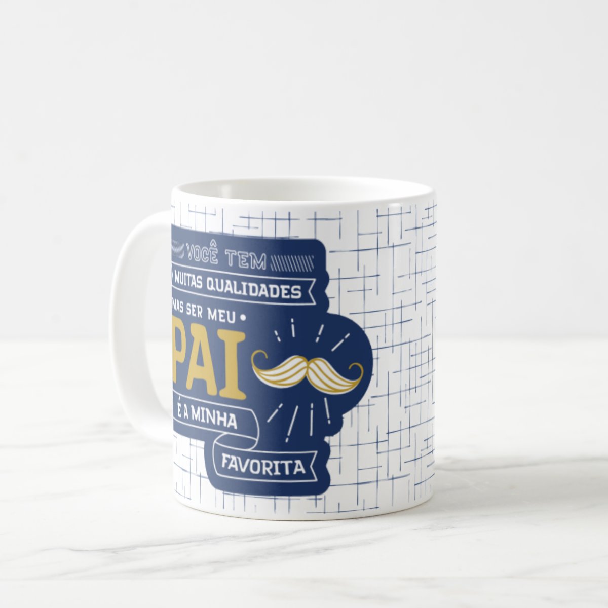 Kit Presente Caneca E Almofada Qualidades - Dia Dos Pais