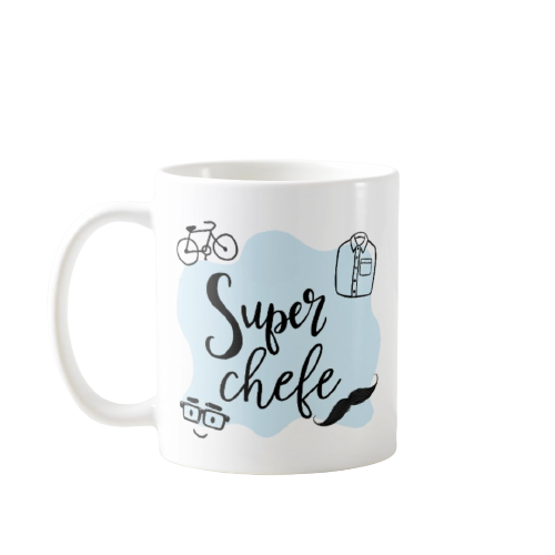 Caneca Masculina Presente de Aniversário para Super Chefe