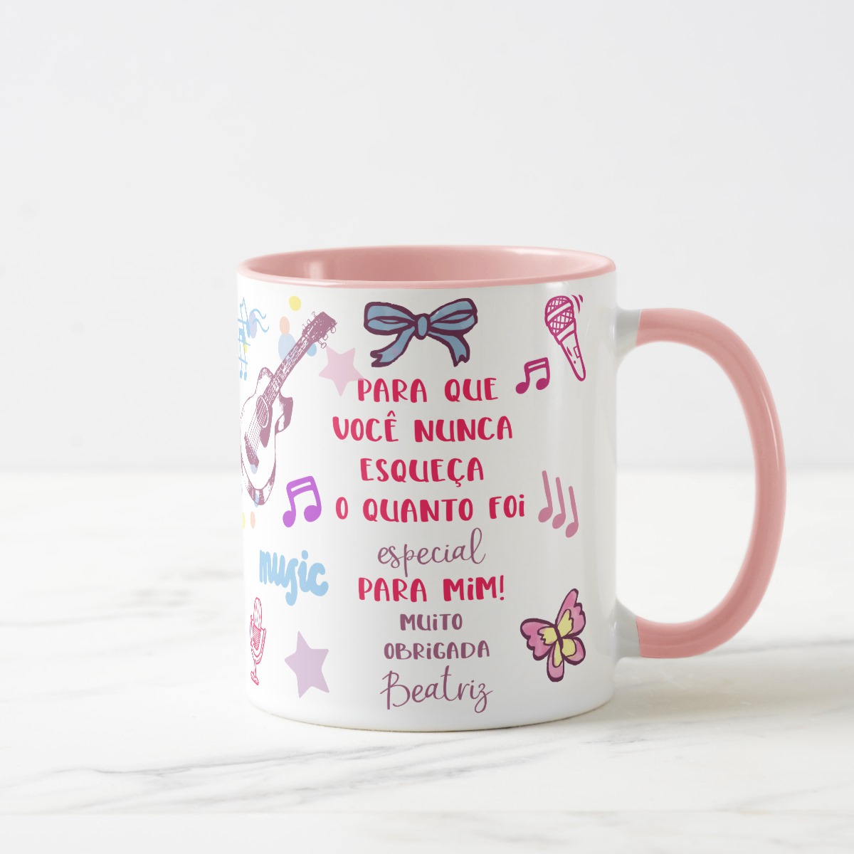 Caneca Personalizada Professora de Música Dia dos Professore