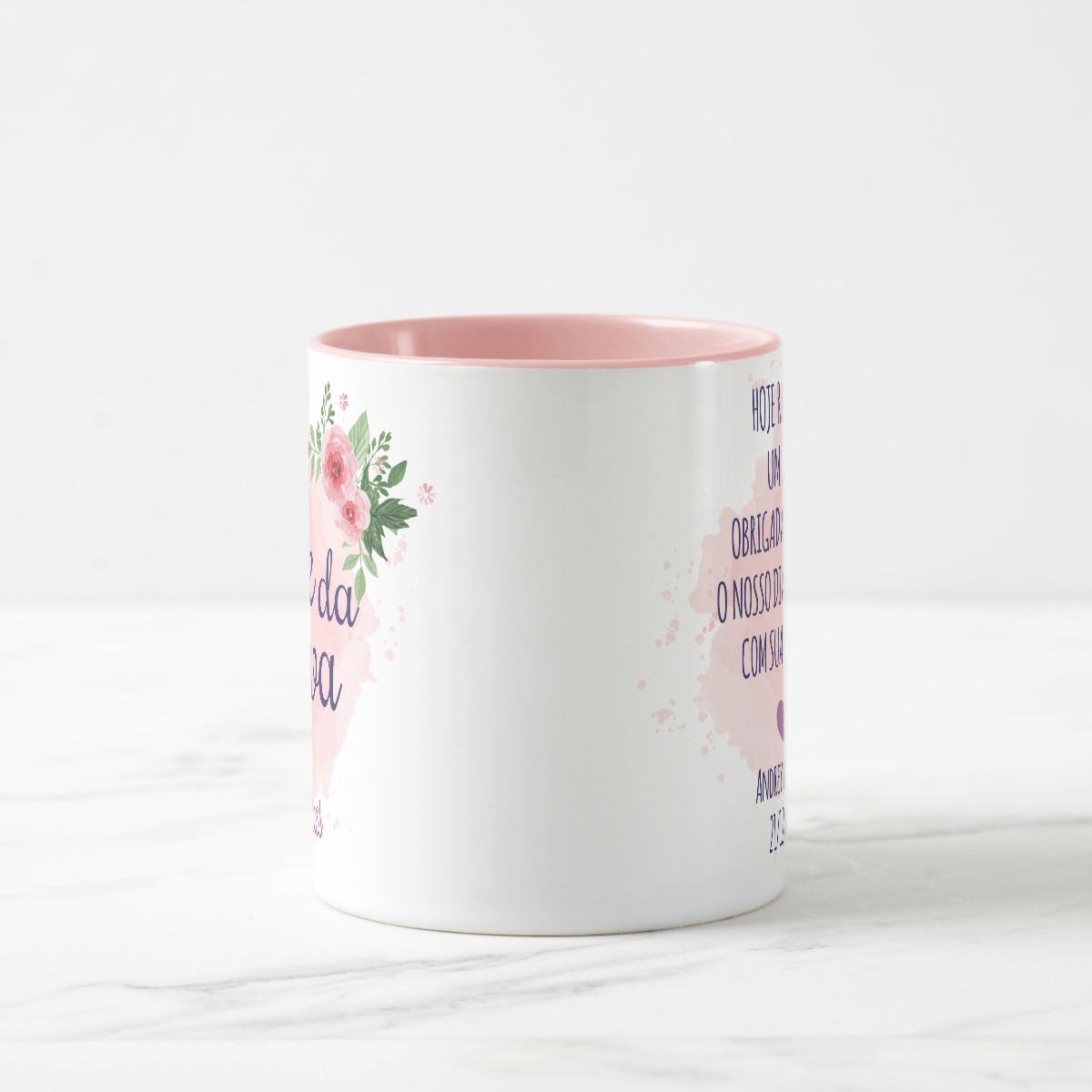 Caneca Personalizada Mãe da Noiva Casamento Floral