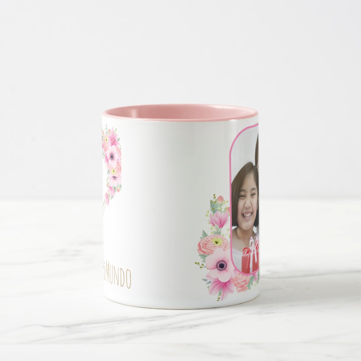 Kit Mãe Almofada e Caneca Personalizado com foto 