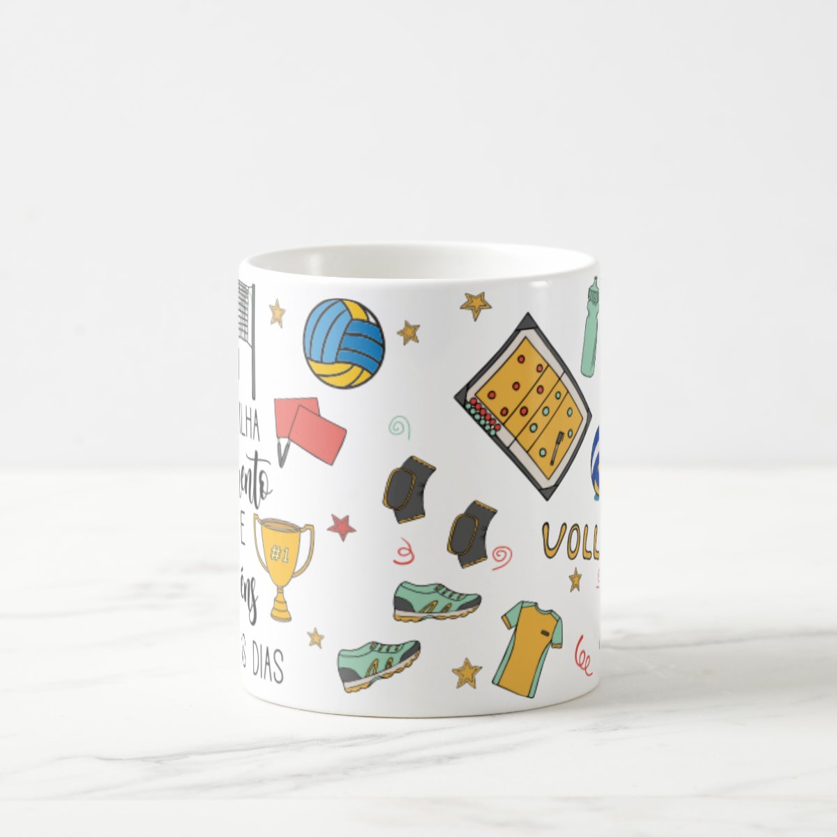 Caneca Presente Professor De Educação Física Volei Voleibol