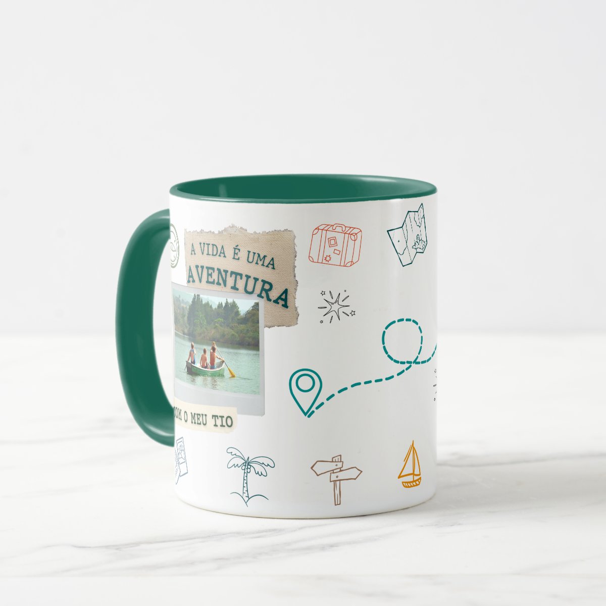 Caneca Personalizada Presente Aventura com Tio