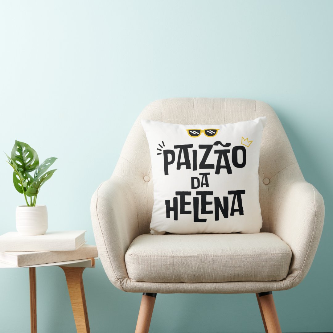 Almofada Personalizada Presente Paizão com Nome Família Pai