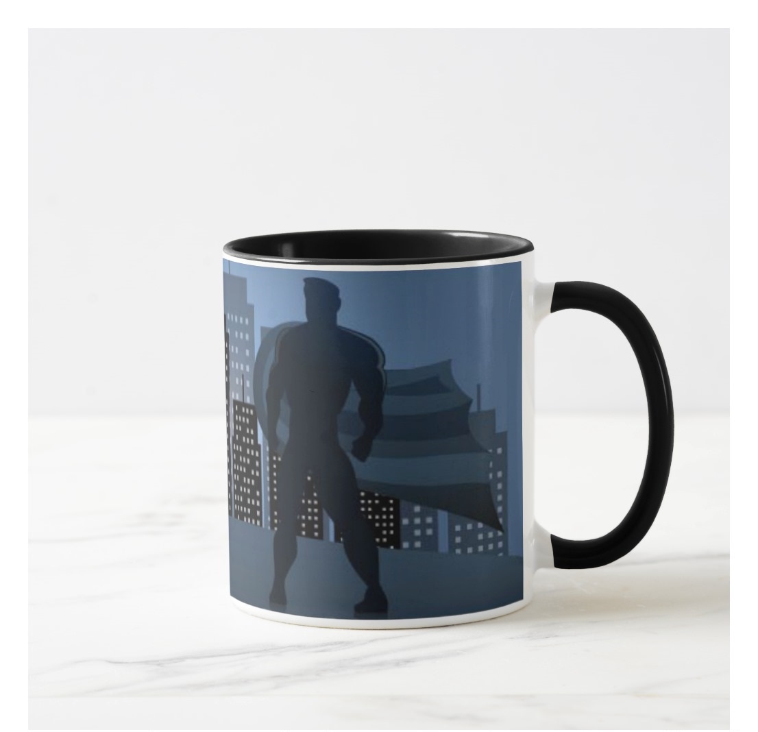 Caneca Super Pai Presente Criativo Super Herói Papai
