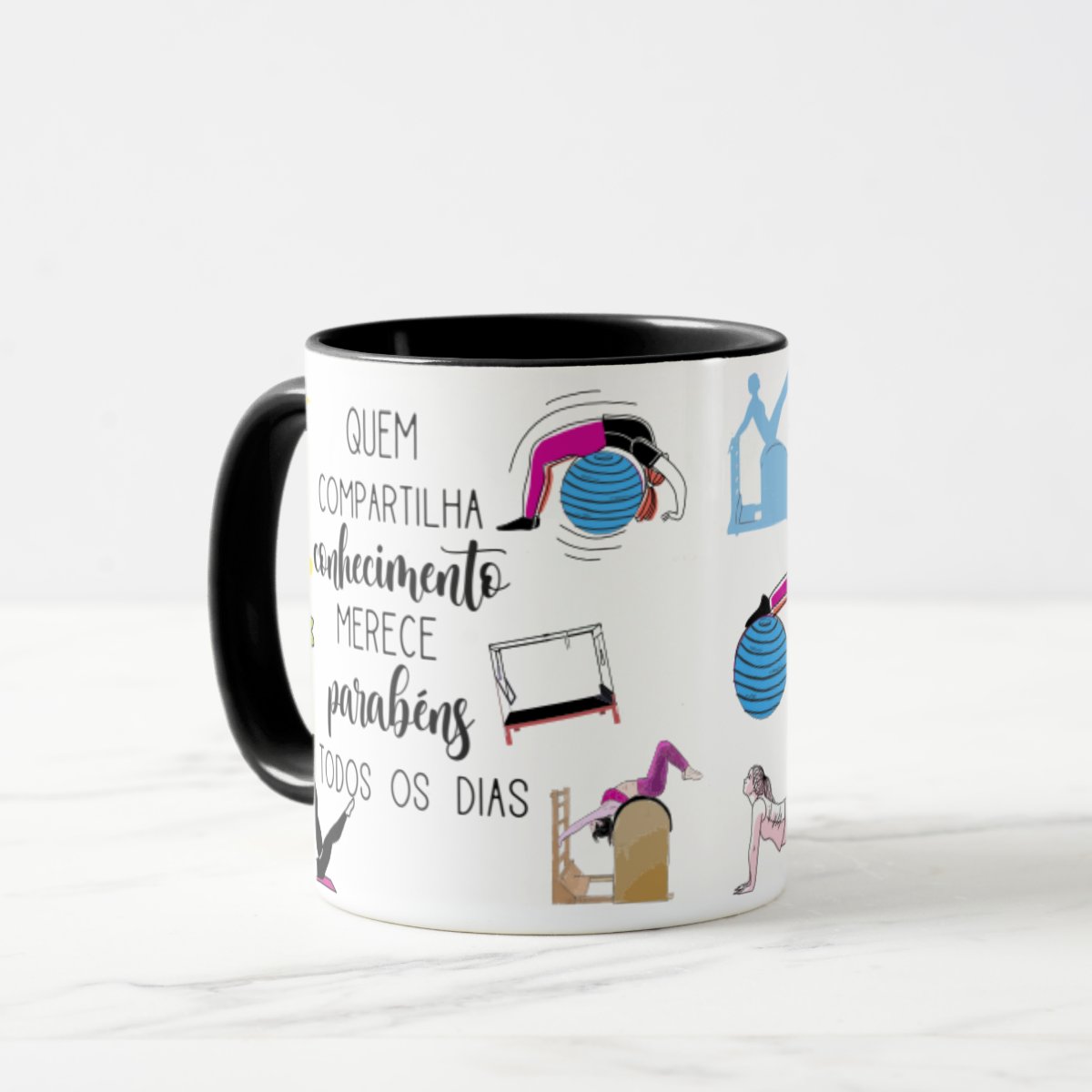 Caneca Presente Dia Dos Professores Fisioterapeuta Pilates