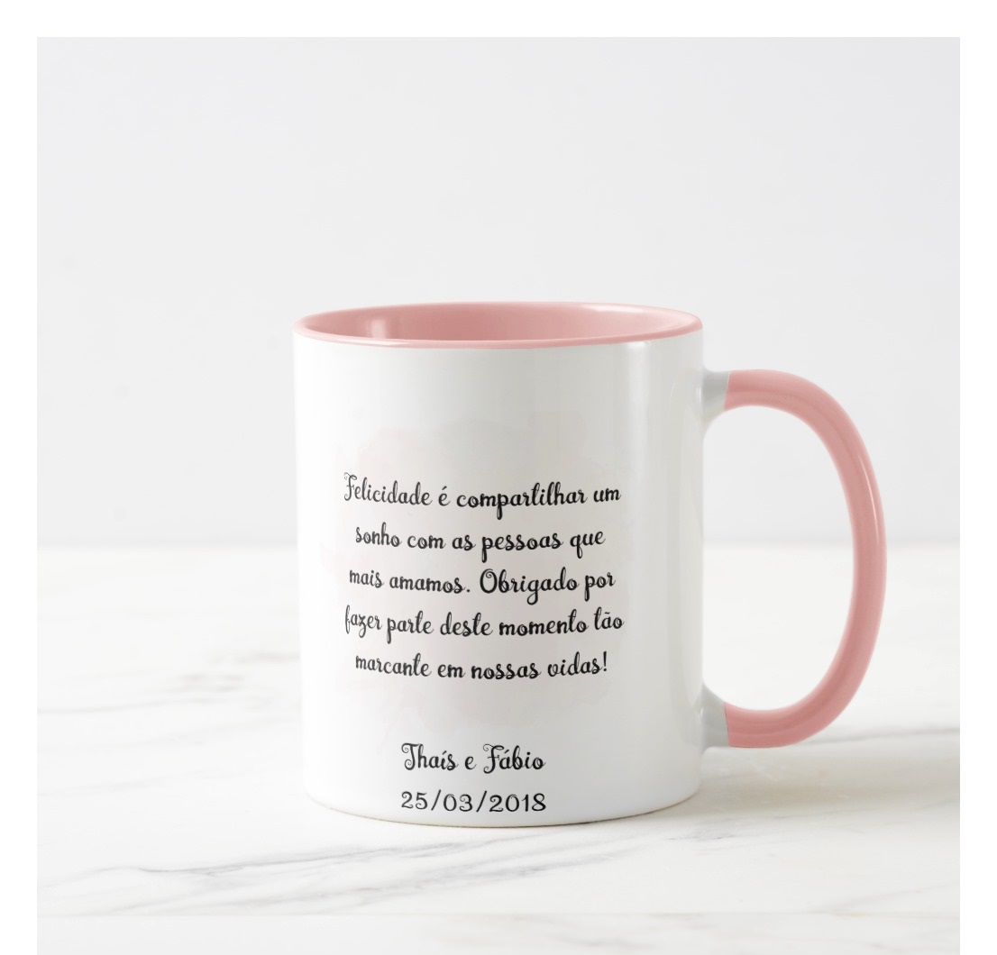 Caneca Personalizada Mãe Da Noiva Lembrança Casamento Rosa