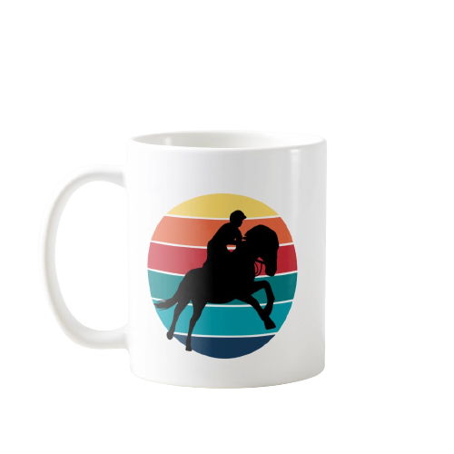 Caneca Presente Personalizado Esporte Hipismo Equestres