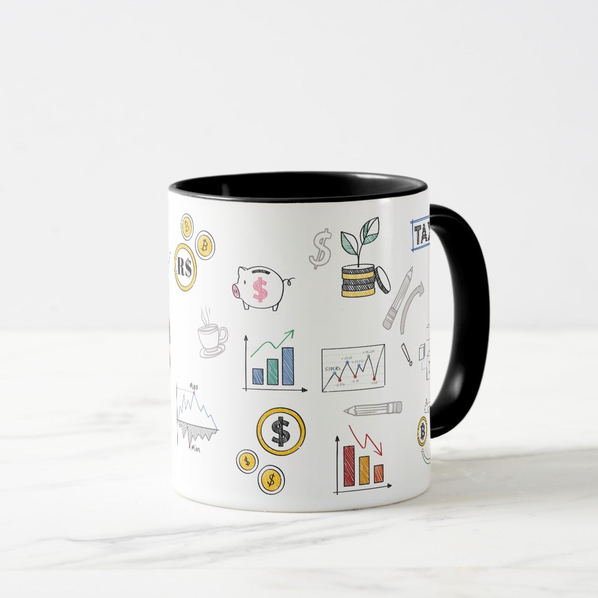 Caneca Contabilidade Presente Profissão Contador com Avatar