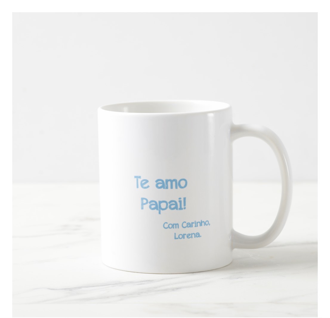 Caneca Personalizada Presente Dia dos Pais Frase Meu Pai Dez