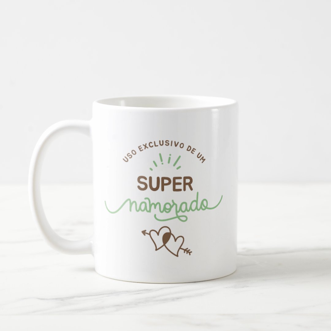 Caneca Presente Criativo Dias dos Namorados Super Namorado - Outros (Casal)