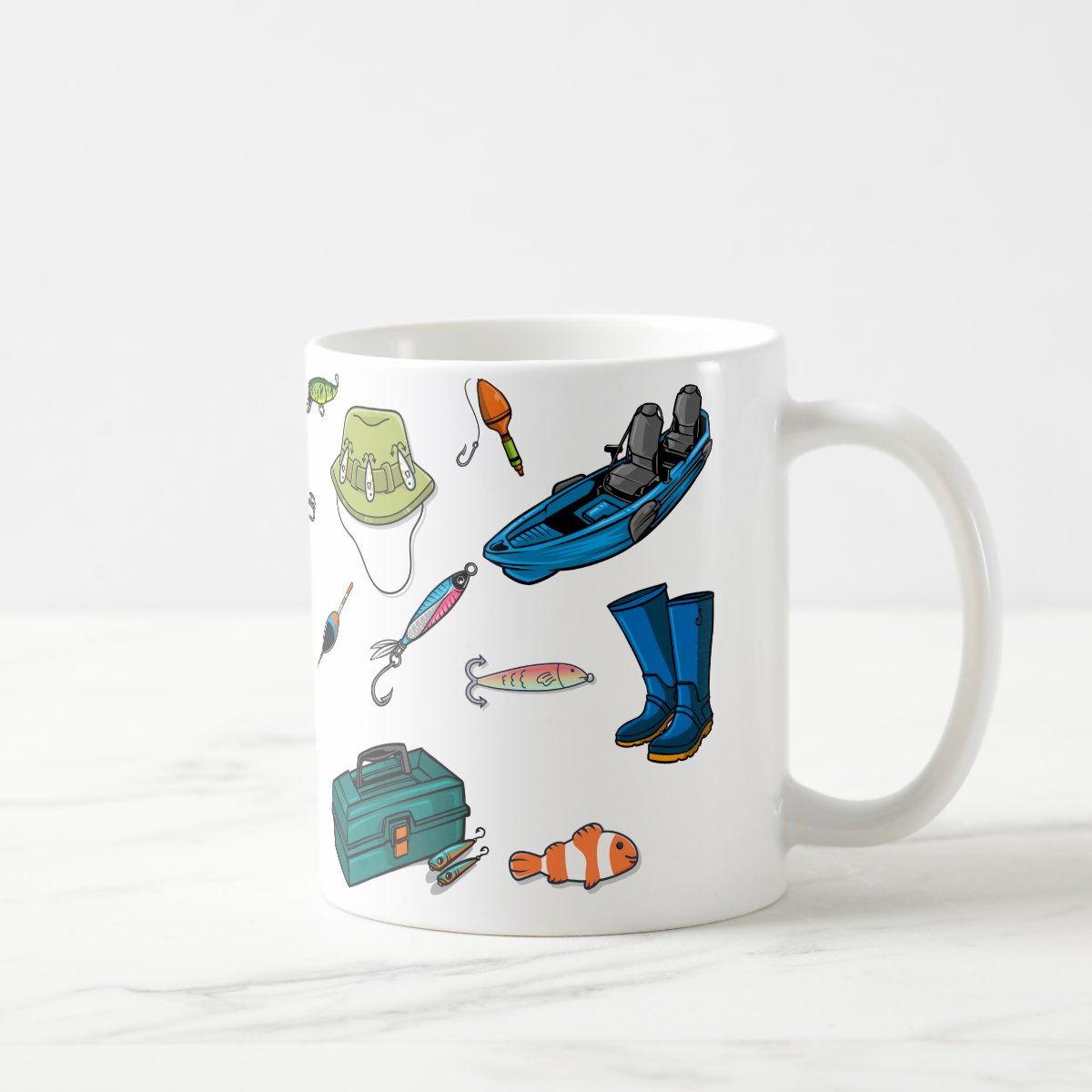 Caneca Personalizada Masculina para Pescador Pescaria