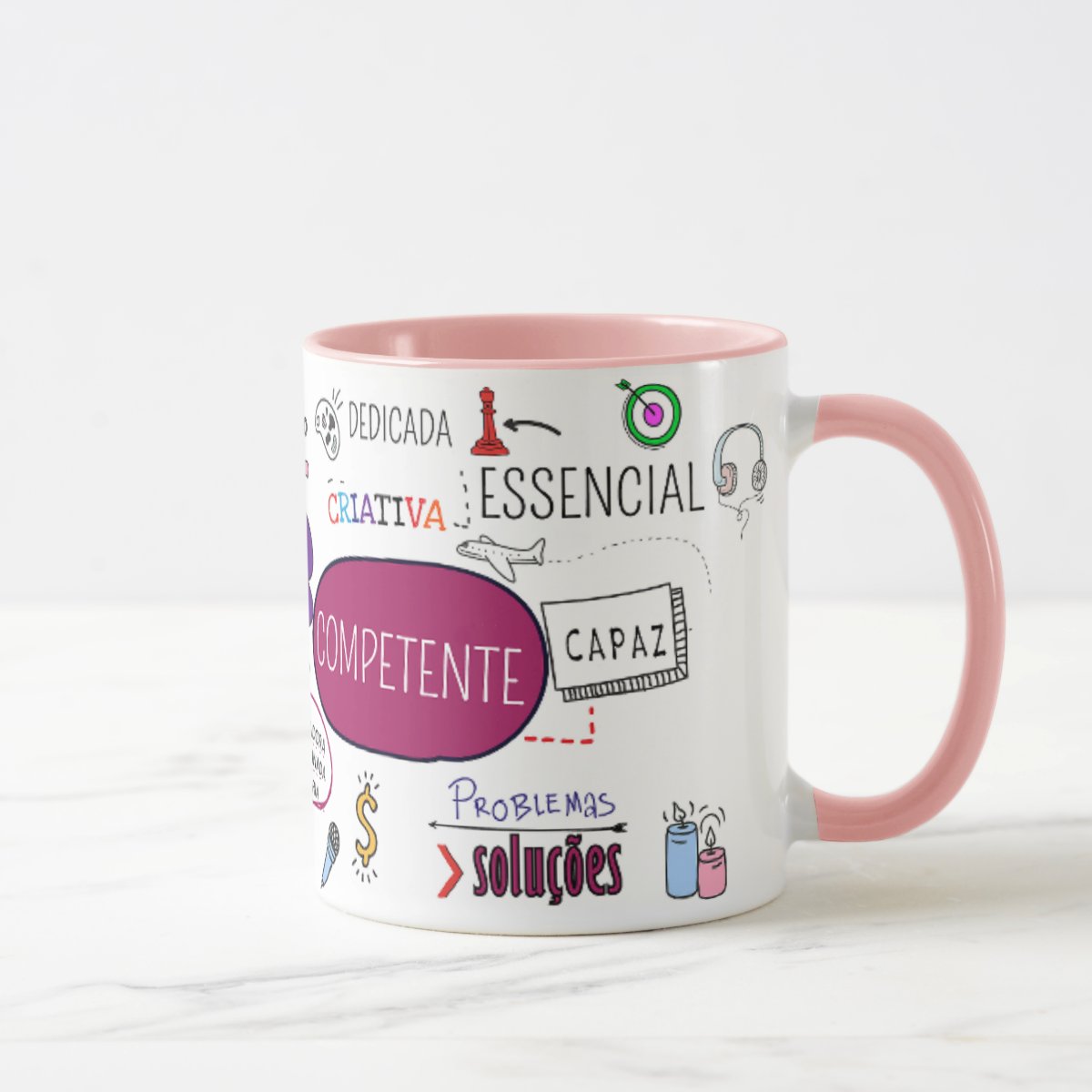 Caneca Personalizada Presente Dia Da Mulher Extraordinária Rosa Mulher Extraordinária