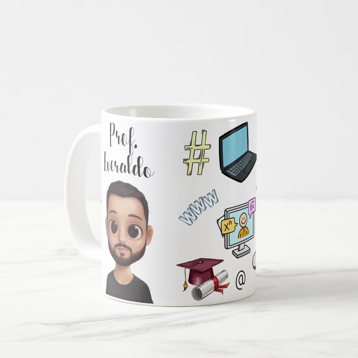 Caneca Presente Personalizado Professor de Informática