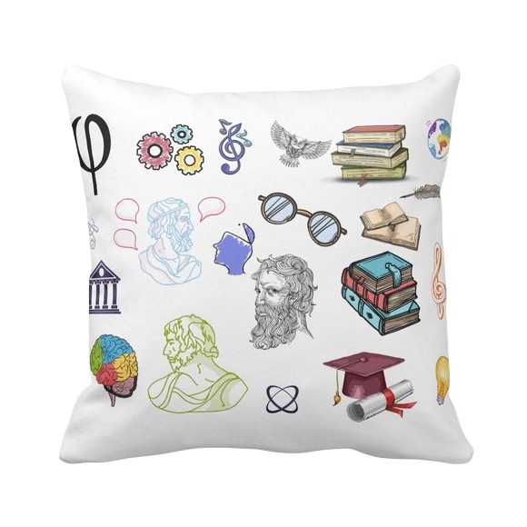 Almofada Personalizada e Decorativa para Professor Filosofia - Dia dos Professores (Professor(a))