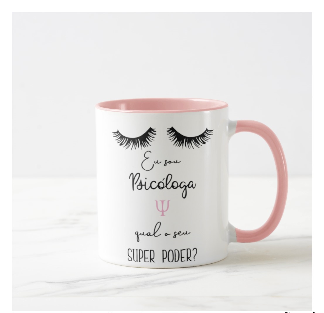 Caneca Personalizada Profissão Psicologia Presente Psicóloga