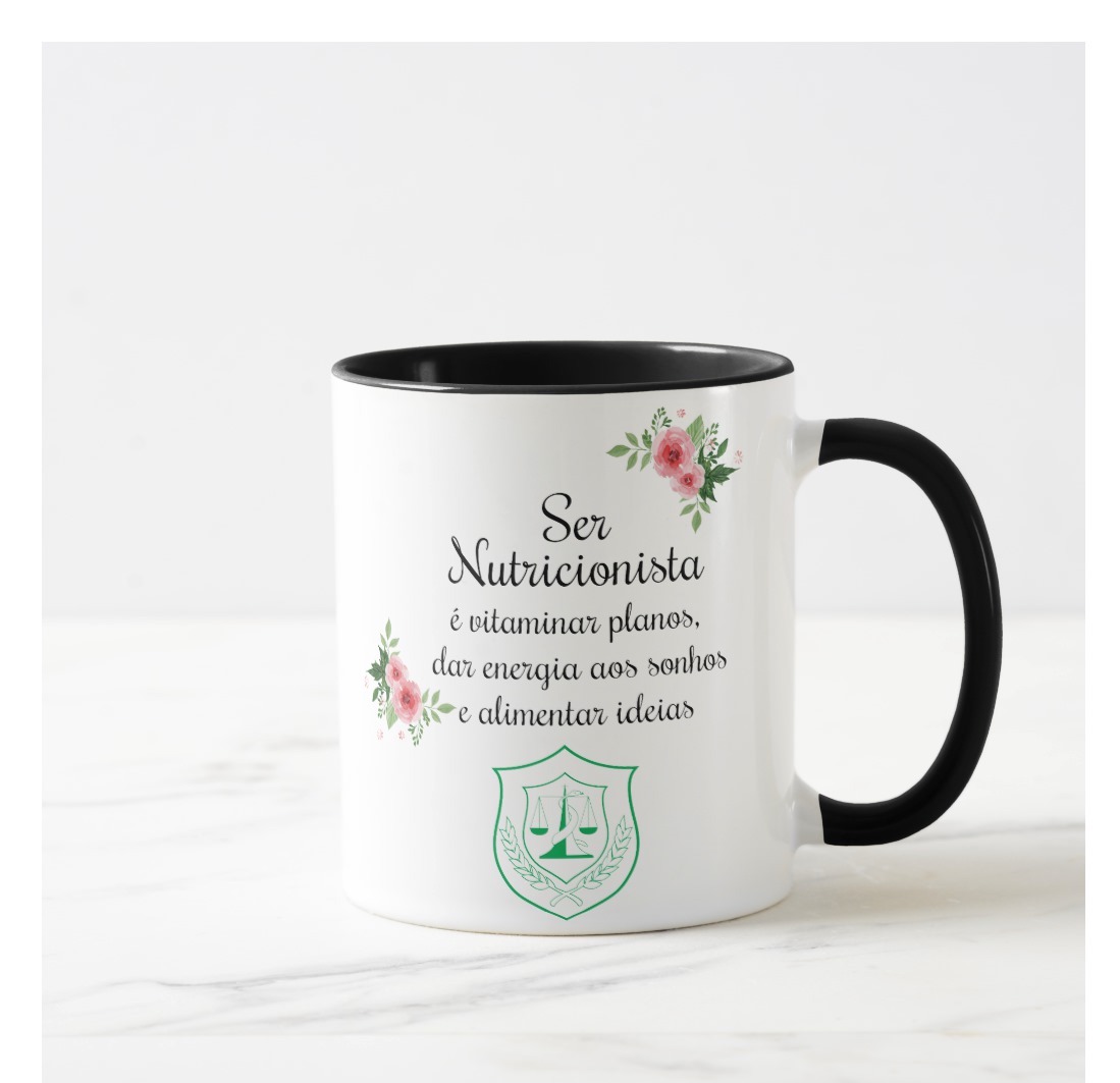 Caneca Personalizada Nutrição Profissão Nutricionista