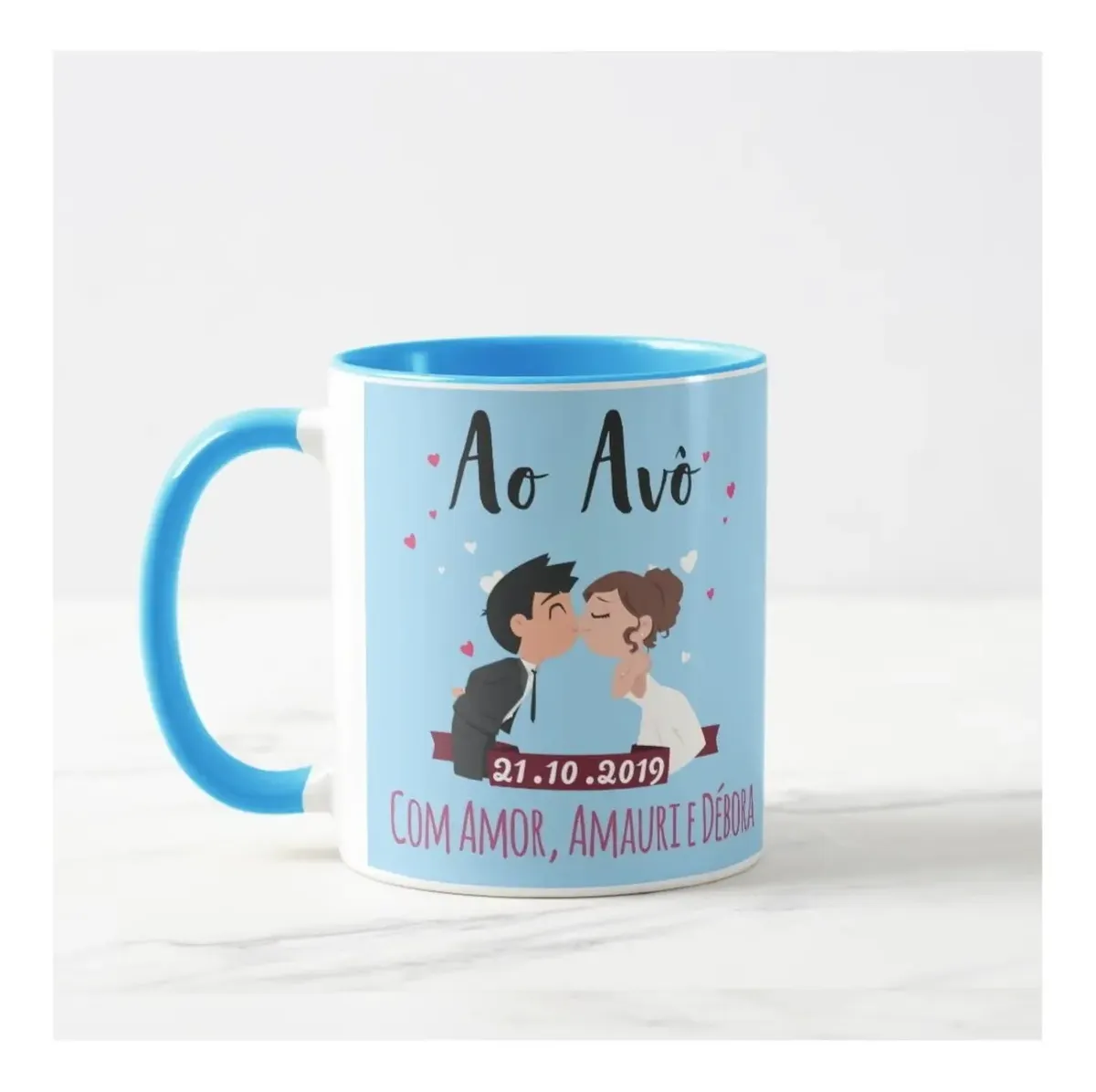 Caneca Personalizada Avô Lembrança Casamento Noivinhos - Casamento (Avô)