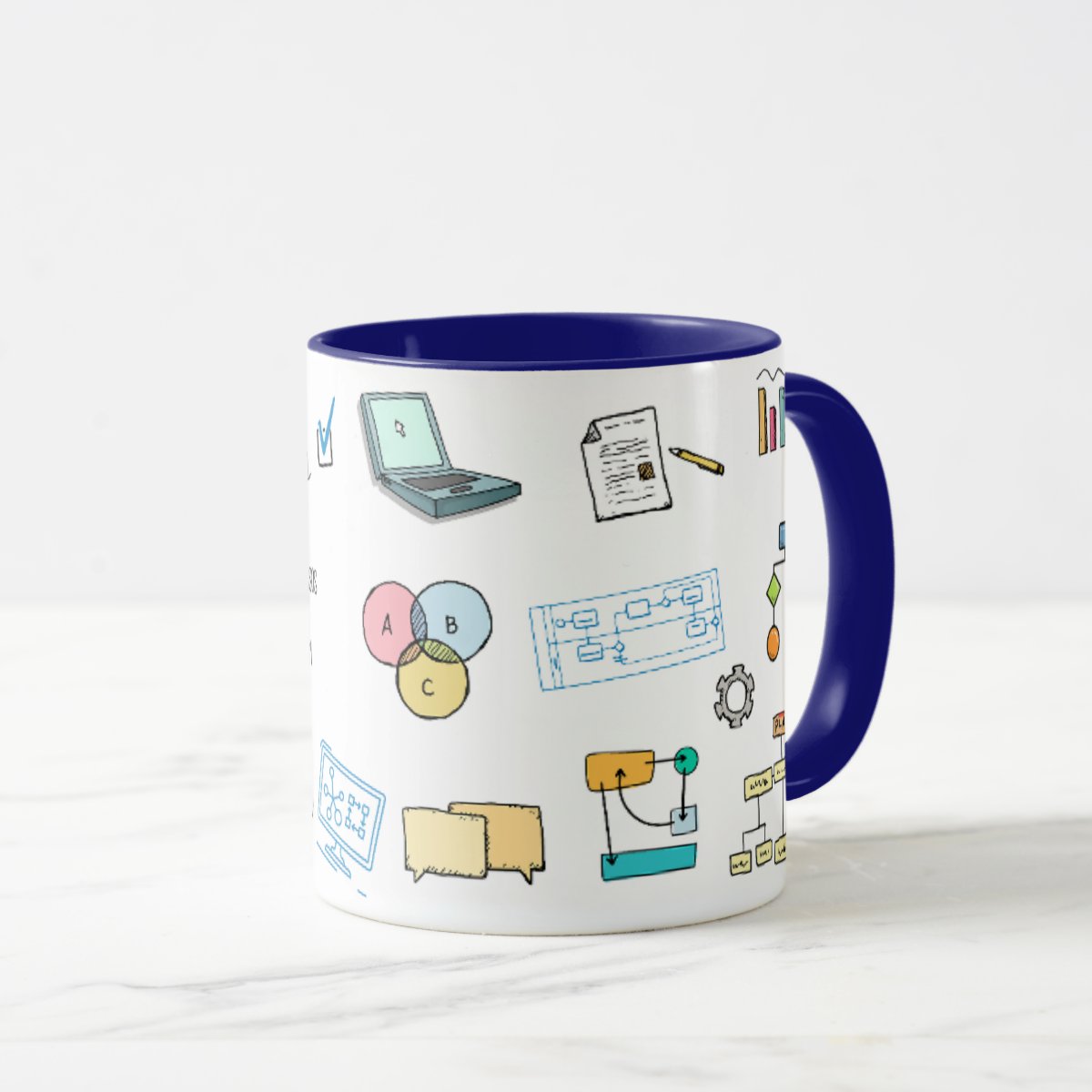 Caneca Profissão Presente Criativo Gestão de Processos