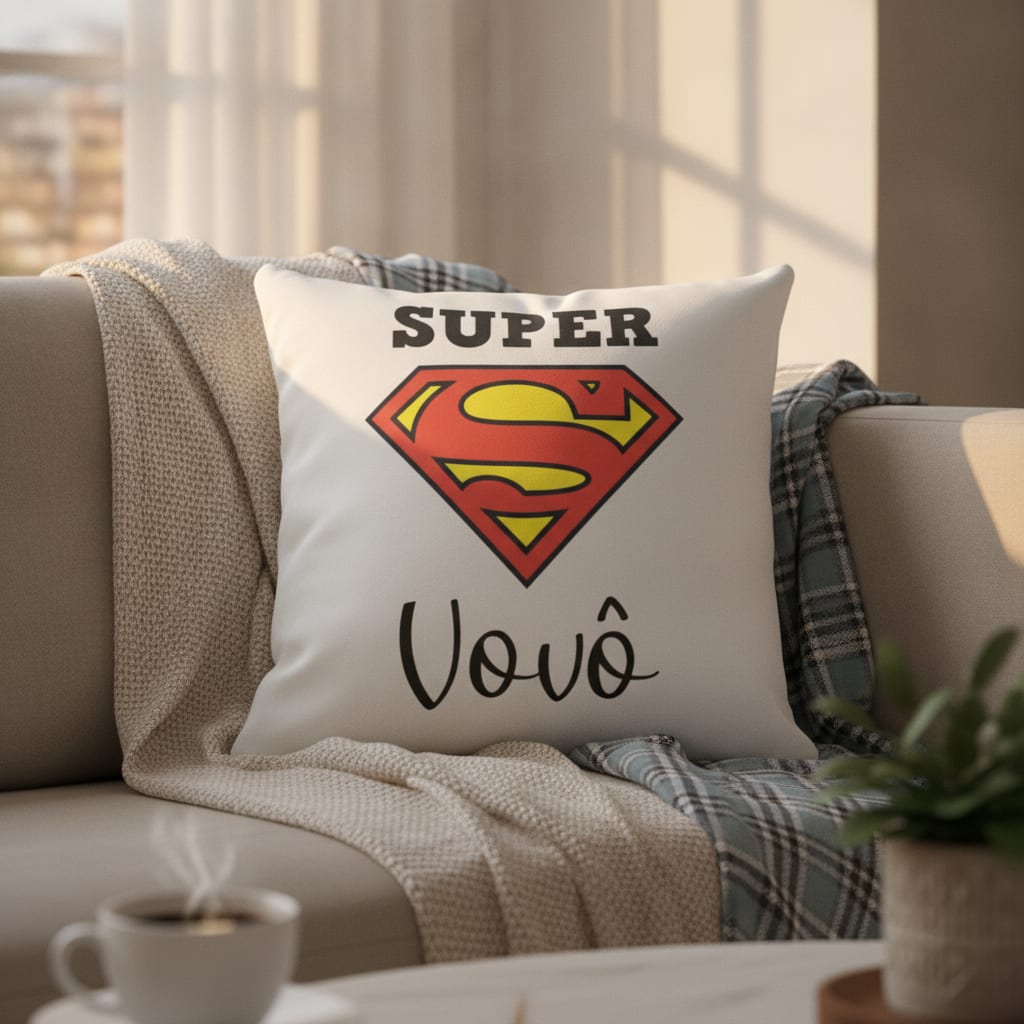 Almofada de Presente Criativo e Especial para o Super Vovô
