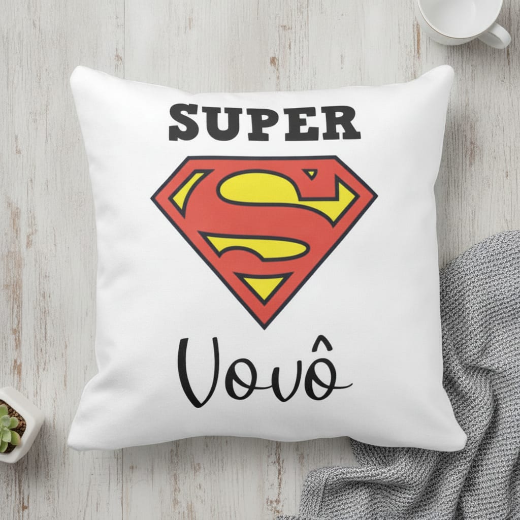 Almofada de Presente Criativo e Especial para o Super Vovô - Família (Avô)