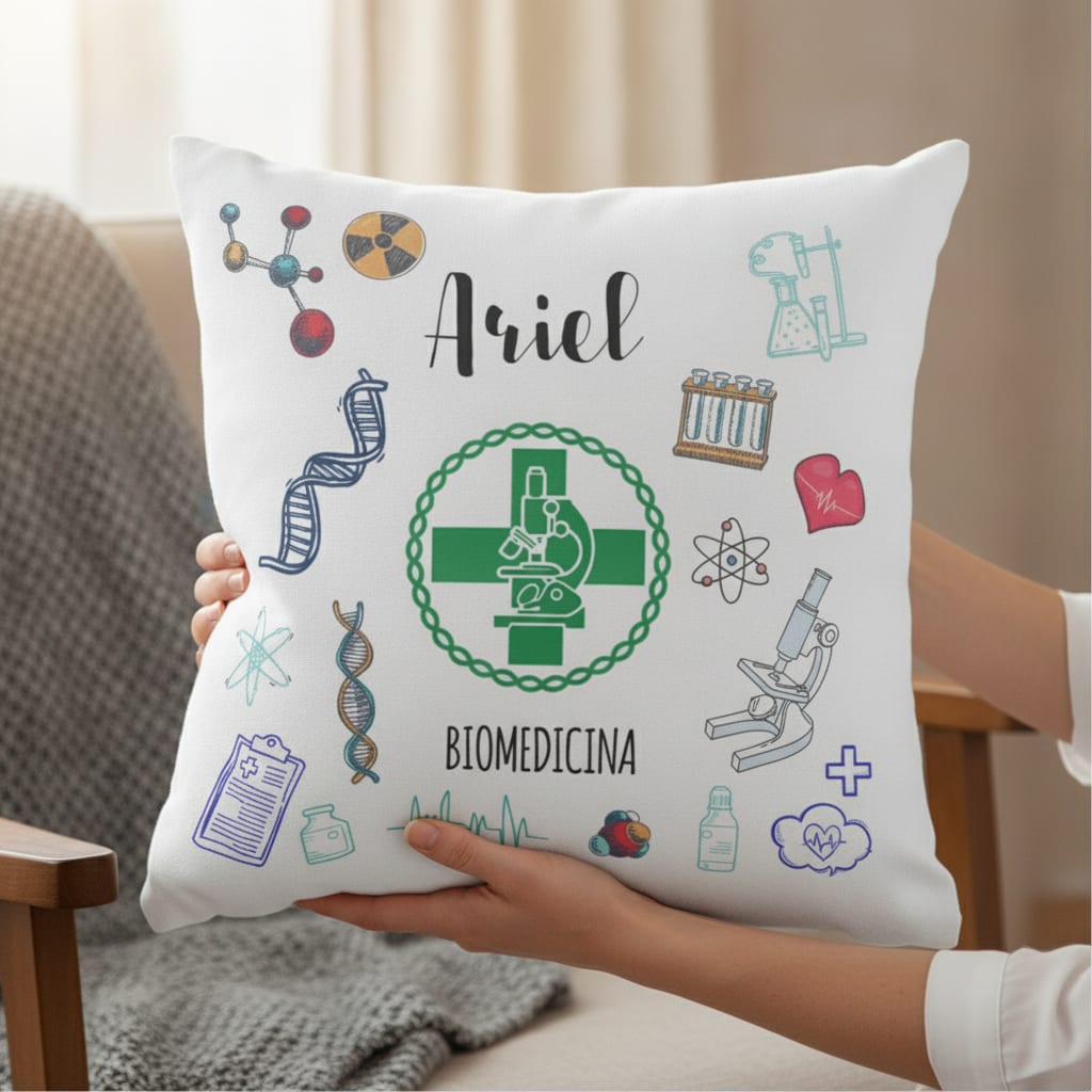 Almofada Decoração Profissão Biomedicina Presente Biomédico
