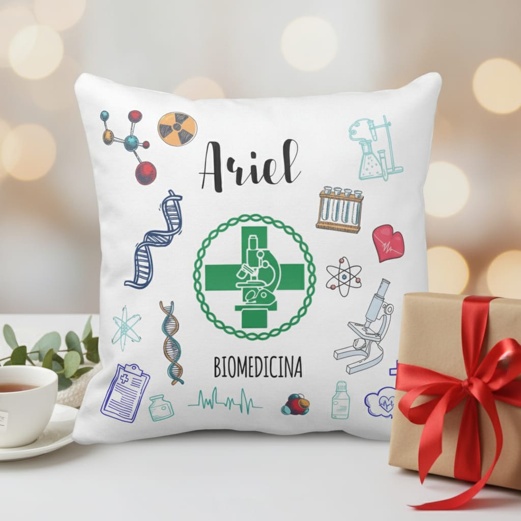 Almofada Decoração Profissão Biomedicina Presente Biomédico