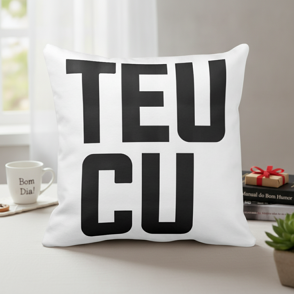 Almofada Decorativa Frase Teu Cu - Outros (Almofada Teu cu)