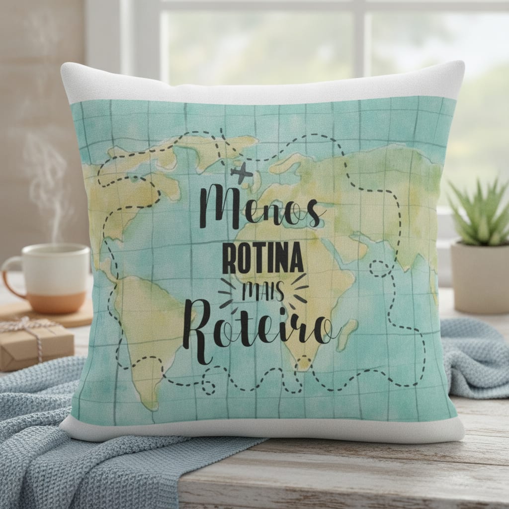 Almofada Decorativa Menos Rotina - Hobbies (Menos Rotina)