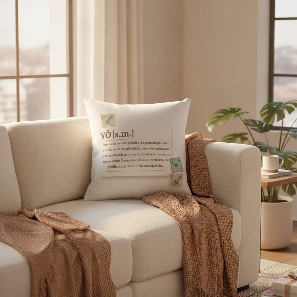 Almofada Decorativa Presente para Avô Vovô Pronta - Entrega