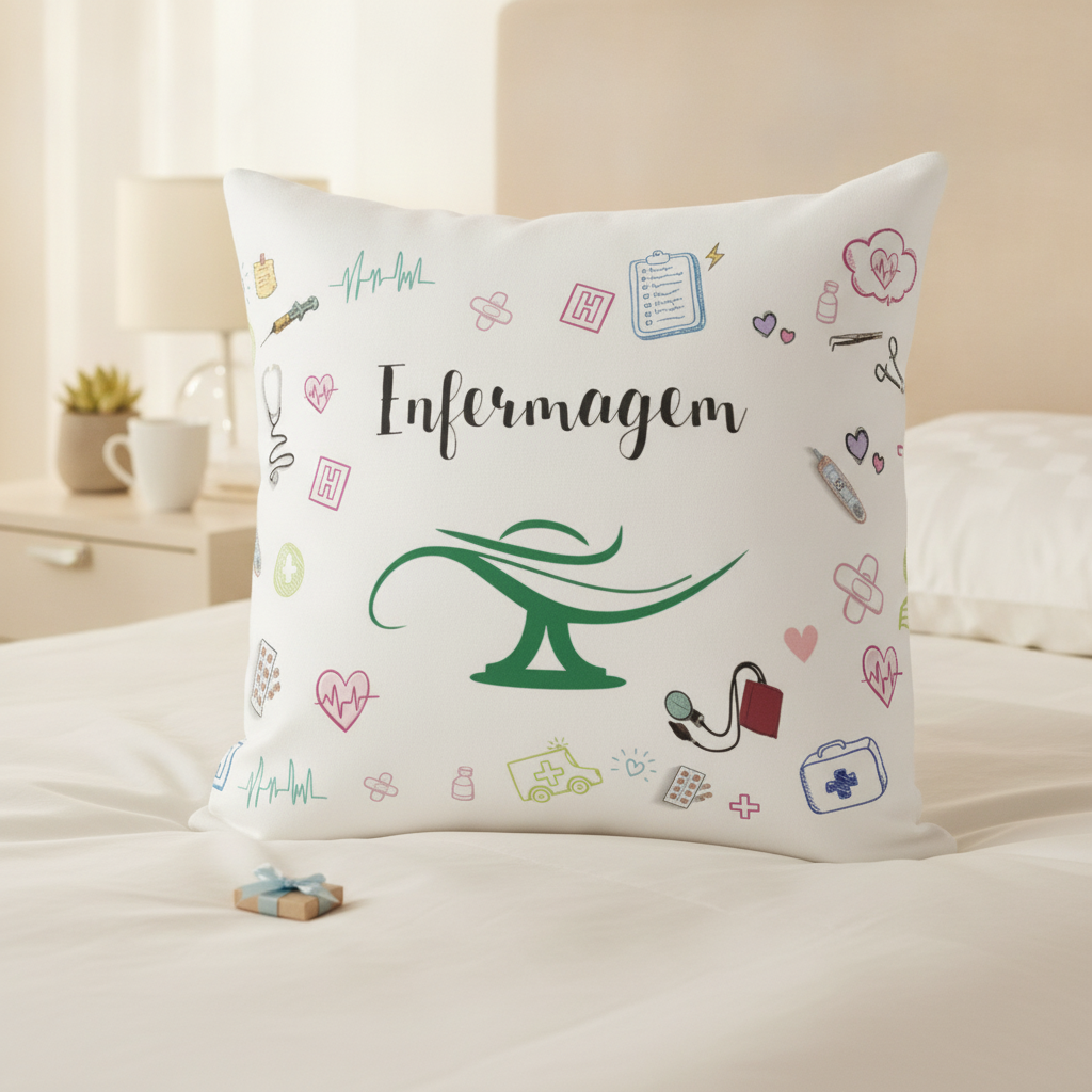 Almofada Decorativa Profissão Presente Enfermagem Enfermeiro - Profissões (Enfermeiro(a))